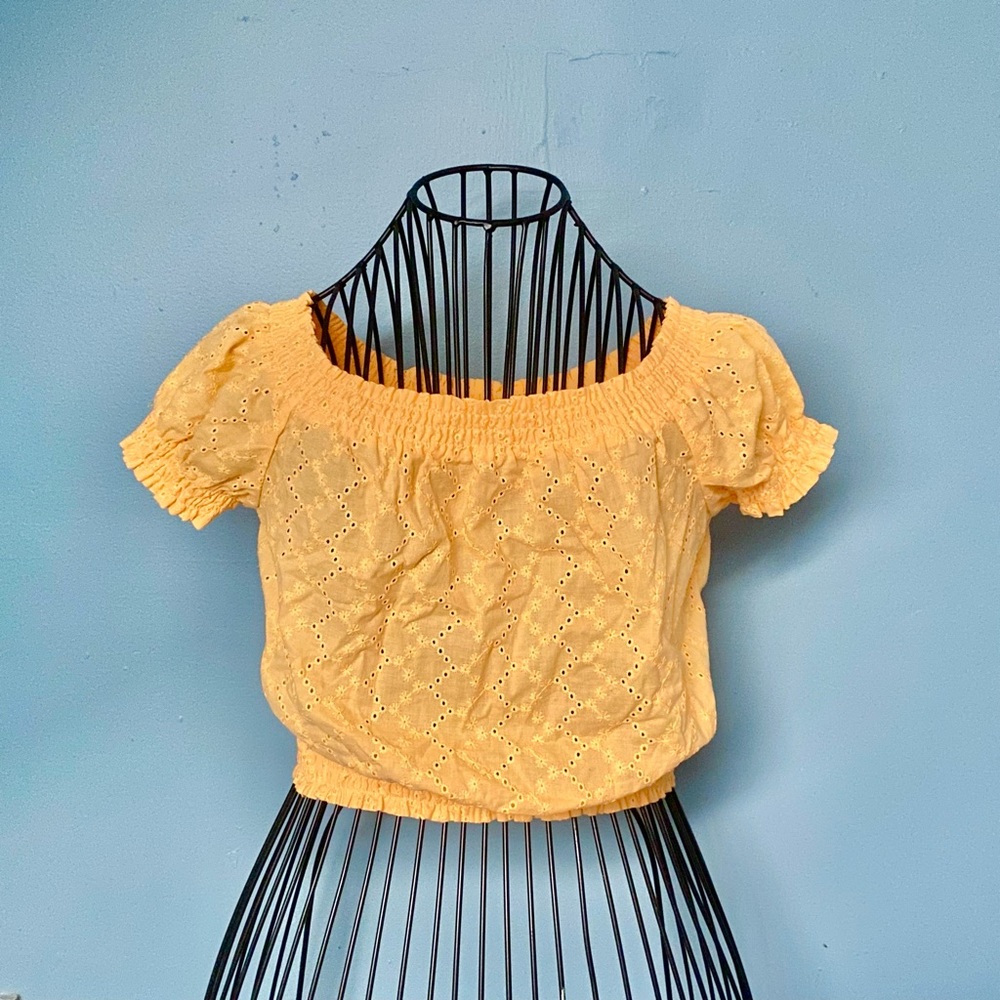 Yellow Crop Top